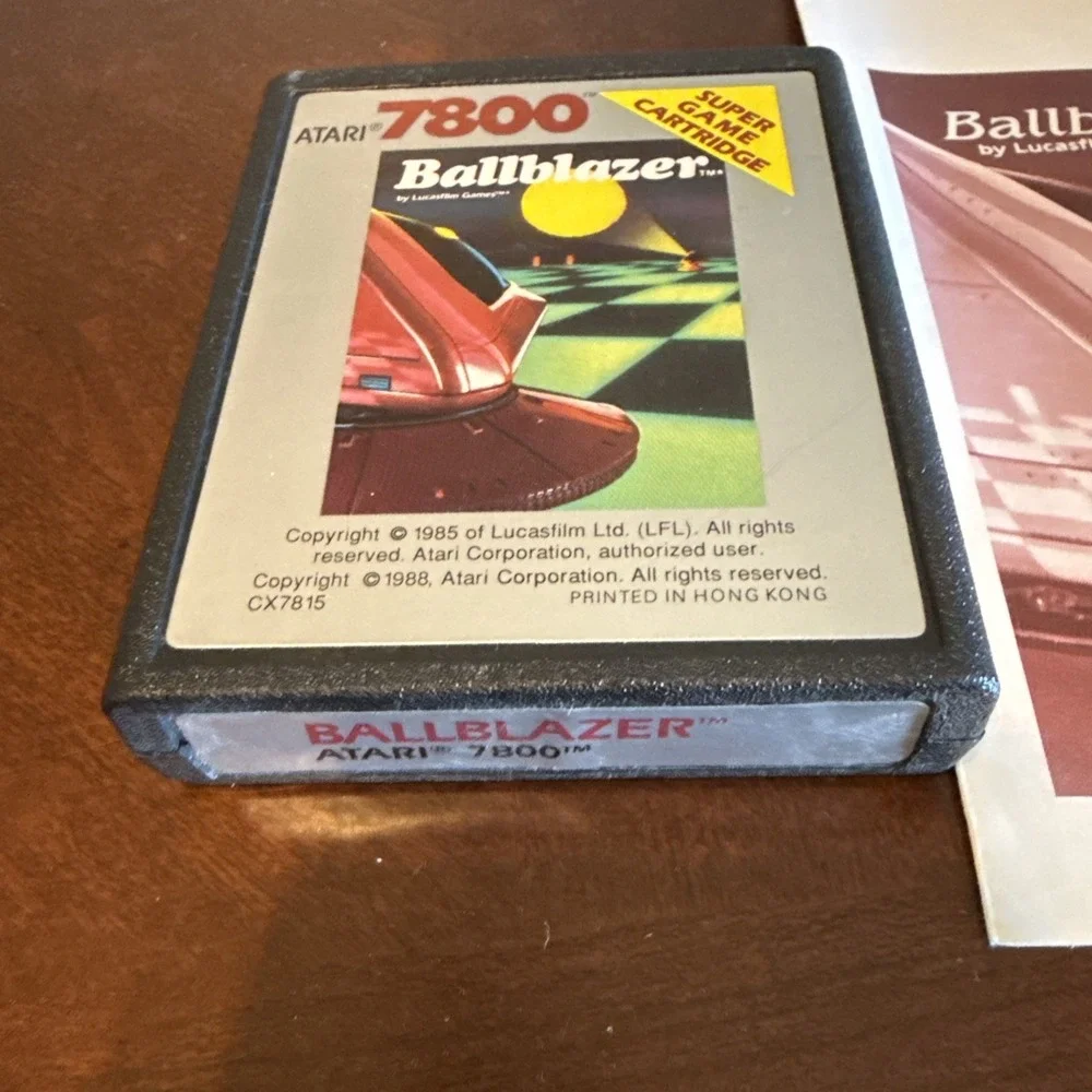 Ballblazer Atari 7800 Lucasfilm‎ Games Epyx Game OEM Cartridge W Manual